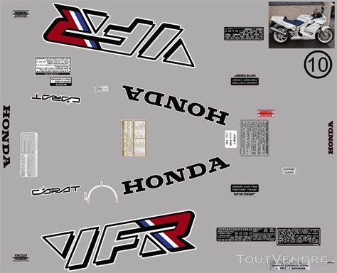 Honda Vfr F Rc Kit D Co Stickers Beugnies Moto Accessoires