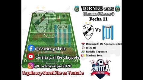 CLAYPOLE VS VICTORIANO ARENAS PRIMERA C YouTube