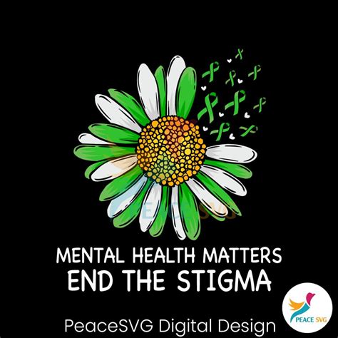 End The Stigma Mental Health Matters Svg Peacesvg