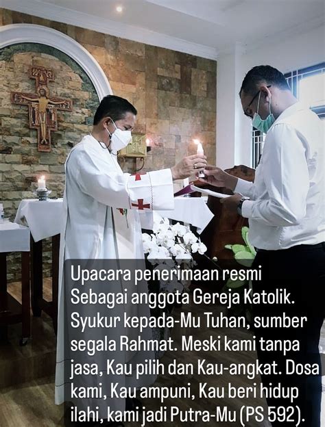 Terima Resmi Menjadi Anggota Gereja Katolik Paroki Santo Antonius