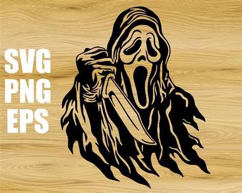 Ghostface Svg Png Eps Scream Svg Etsy Uk