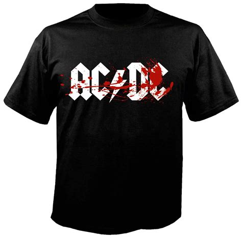 Acdc Logo T Shirt Metal And Rock T Shirts And Accessories