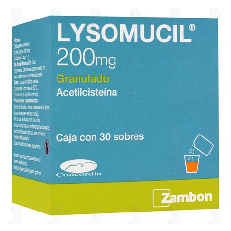 Lysomucil 200mg 30 Sobres