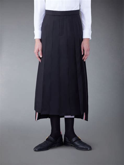 Wool Classic Pleated Skirt Thom Browne