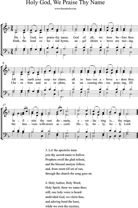 Holy God We Praise Thy Name