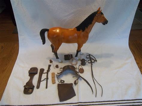 Marx Johnny West Thunderbolt Horse Custom Paint W Full Accessories