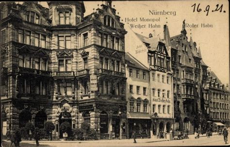 Ansichtskarte Postkarte Nürnberg Hotel Monopol Weißer akpool de