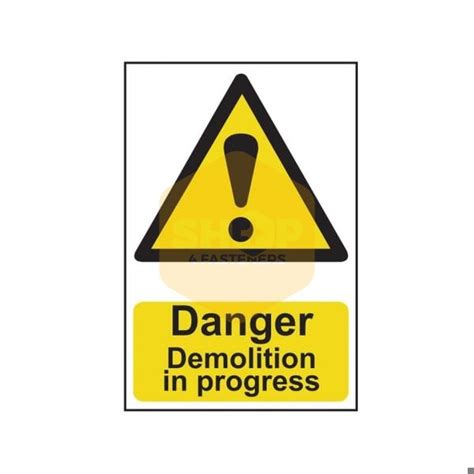 Scan Safety Sign Danger Demolition In Progress Signs Hazard