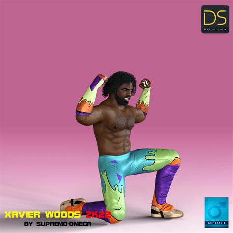 Xavier Woods 2K22 For G8 Male Daz Content By Supremoomega