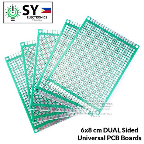 5pcs 6x8 CM Universal PCB Board 6cm X 8cm 2 54mm Hole Pitch Dual Sided