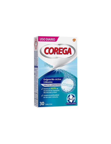 COREGA OXIGENO BIO ACTIVO 3 MINUTOS 30 TABLETAS LIMPIADORAS Online