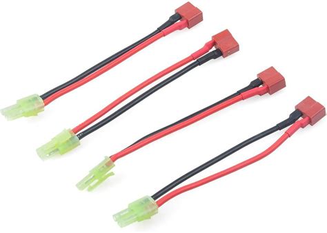 Shina Pcs Mini Tamiya Male Connector To Deans T Plug Female Cable