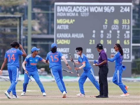 India A Women Team Beat Bangladesh In Womens Emerging Teams Asia Cup