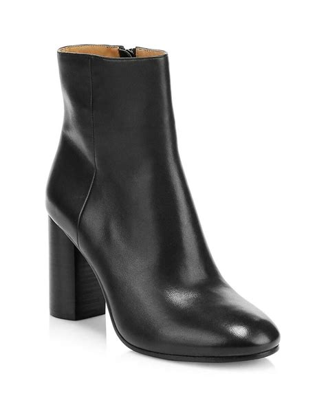 Joie Lara Leather Ankle Boots In Black Lyst