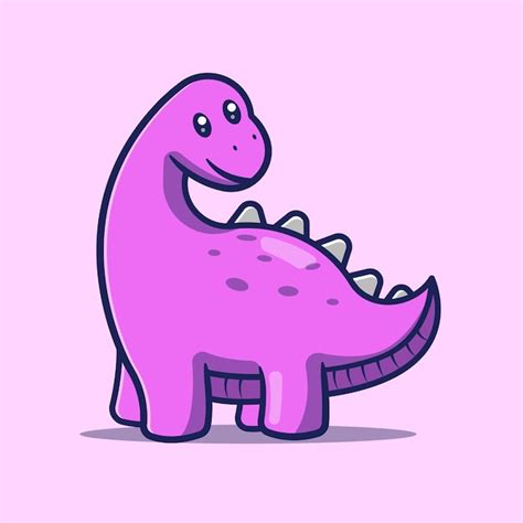 Ilustración de dibujos animados de dinosaurios Ilustración de vector