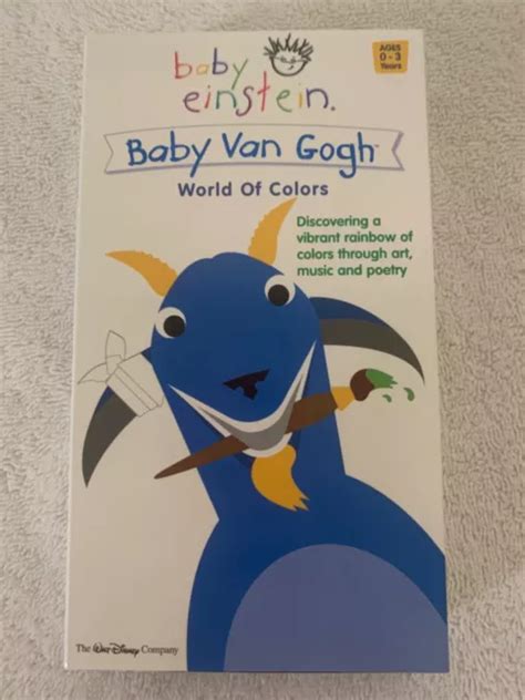 BABY EINSTEIN Baby Van Gogh VHS 2002 World Of Colors Walt Disney