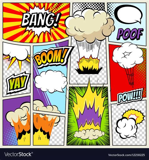 Abstract Creative Concept Comics Pop Art Vector Image