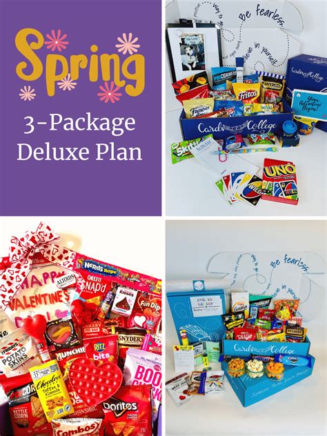 Deluxe Care Package Plan 3 Set Cards2college Shop Packaged With Love