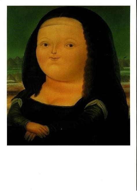 Mona Lisa by Fernando Botero Altered Art Postcard | Topics - Fine Arts ...