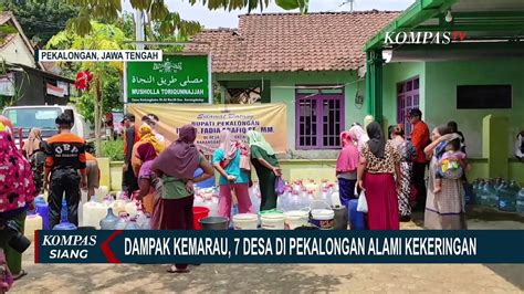 Sumur Mengering Akibat Kemarau Panjang Desa Di Pekalongan Alami