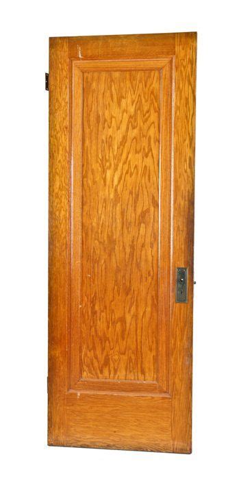 All Original Late 1920s Chicago Style Bungalow Interior Single Recessed Panel Golden Oak Wood