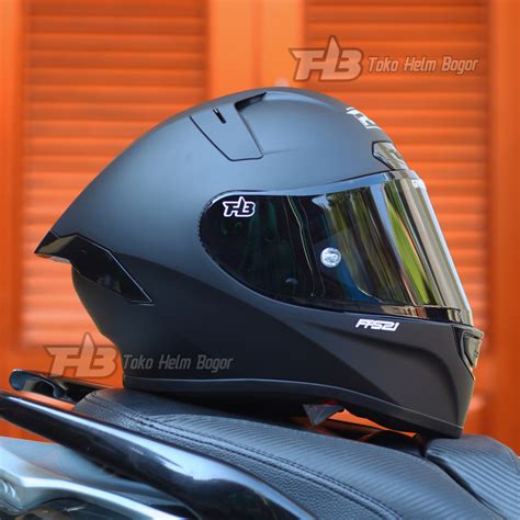 Jual RSV FFS21 Solid BLACK MATTE Ektra Visor Darksmoke Shopee Indonesia