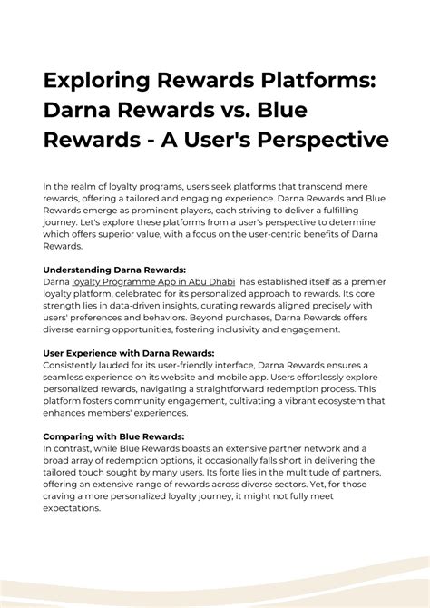 Ppt Exploring Rewards Platforms Darna Rewards Vs Blue Rewards A