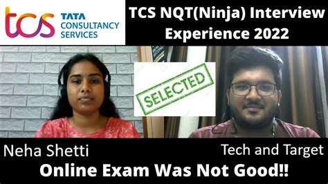 Latest TCS NQT Ninja Interview Experience Neha 2022 Selected All