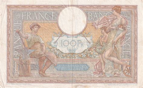 Banknote France Francs Luc Olivier Merson Serial H