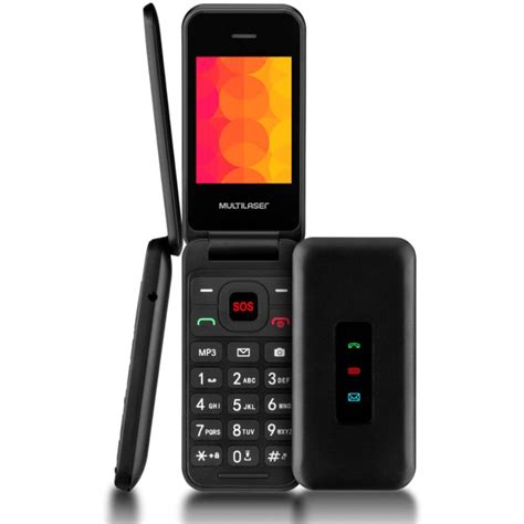Celular 3g Multilaser Vita Flip Dual Chip com Botão SOS + Rádio FM ...