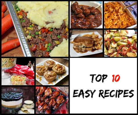 Top 10 Easy Recipes from 2016 - 365 Days of Easy Recipes