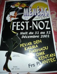 Fest Noz à Ménéac le 31 décembre 2001 Tamm Kreiz