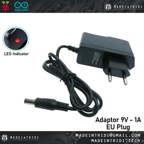 Jual Adaptor 9v 1a Dc Power Supply Input 220v Arduino Shopee Indonesia