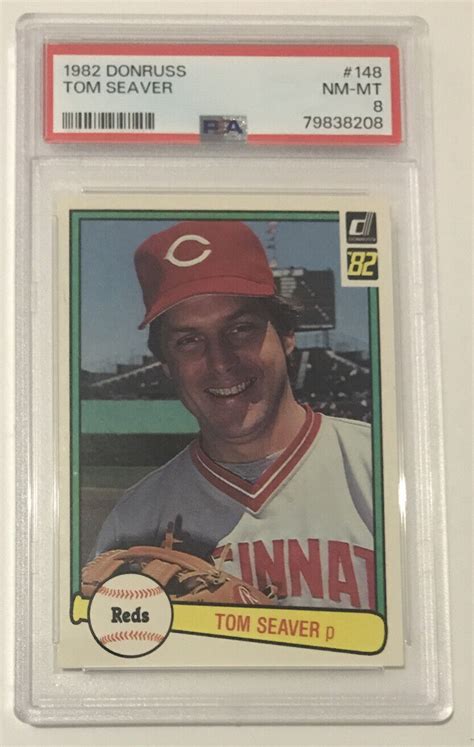 1982 Donruss Tom Seaver Psa 7 Nm Mt Graded Baseball Card Hof Cincinnati