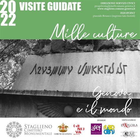 VISITA GUIDATA MILLE CULTURE GENOVA E IL MONDO SABATO 10 SETTEMBRE