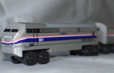 Amtrak Superliner 3-car Wooden Train Set by Whittle Shortline Railroad toys | #1794533036