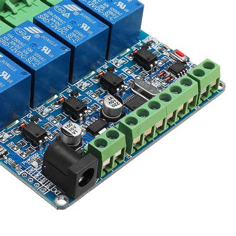 Herramienta Modbus RTU Módulo de relé de 4 canales 4CH Entrada Optoaco