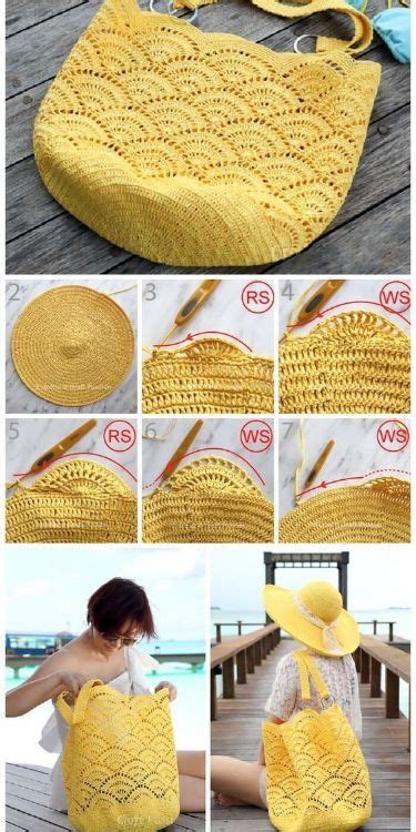 Bolsas De Croch Passo A Passo Crochet Beach Bags Crochet Bag