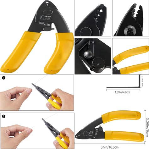 Pc Cfs Optical Fiber Stripper Upgraded Three Hole Tail Pliers Used