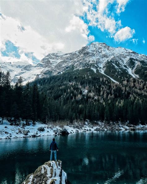 Trees Landscape Lake Water Nature Reflection Snow Winter Fjord