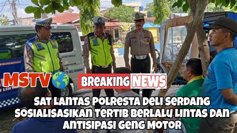 Sat Lantas Polresta Deli Serdang Sosialisasikan Tertib Berlalu Lintas