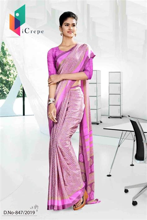 Unstitched Italian Crap Uniform Sarees For Jewellryshowroom 6 3 M