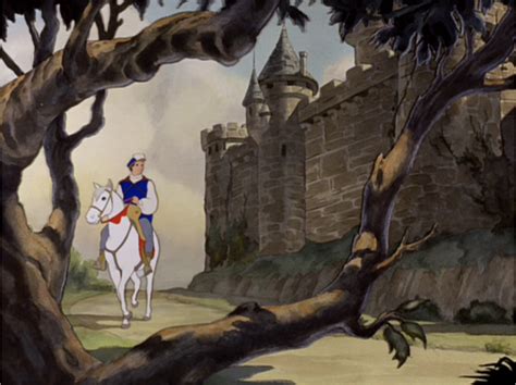 The Prince Traveling By On His Horse And Hears Snow Whites Beautiful