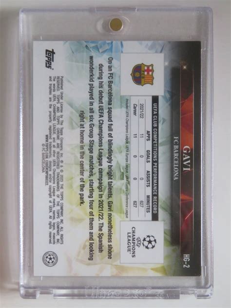 Letao Topps Chrome Uefa Gavi Hidden Gems Ssp Barcelona