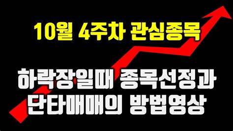 10월4주차 관심종목 공유합니다 공부만이 나중에 손실을 복구할수 있습니다 연일 하락장일때는 이런 종목들로만 보세요~이랜시스