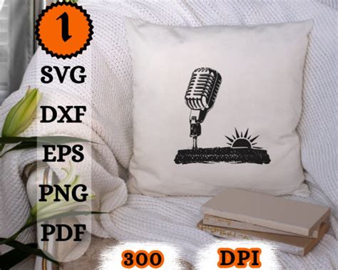 Microphone Svg File Music Svg Design Melody Clipart Microphone Clipart