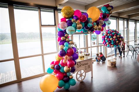 Kara S Party Ideas Colorful Hot Air Balloon Birthday Party Kara S Party Ideas