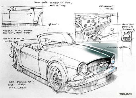 This is How a Sketch-Happy Industrial Designer Shops for a Vintage Car ...