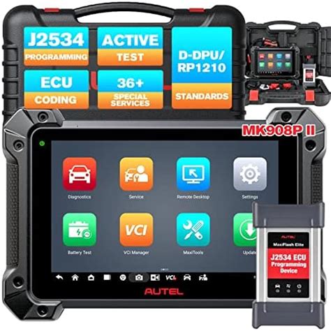 Autel MaxiCOM MK908P II Car Diagnostic Scan Tool With J2534 ECU