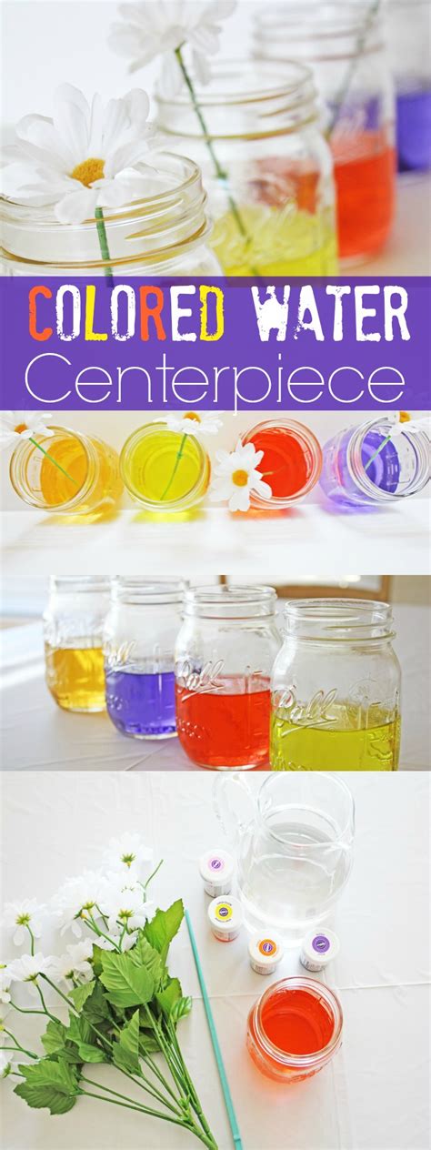 Colored Water Centerpiece Diy Catch My Party